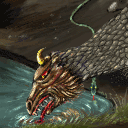 small snake takes a drink, weard aint? :) by maxetormer