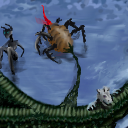 Jubas is going to leak the woman, hugor is sitting, while brundah is watching at you by Damien_Dark