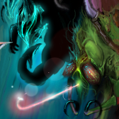 scorpion and neon- tongue by greg