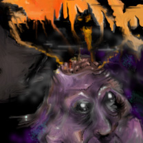 inside his sick twisted mind (or) (/) this must be a mixup, wasn't this for the selfportrait quilt? by heinzon