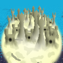 Had a hard time making a light background. Also not my best blend... by takkie