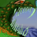 My first tile using all four borders! - "Small Meal for a Big Fish" by Essobie