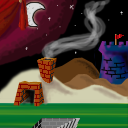 3 flat hill ranges and a brick stove. by levik