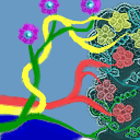 rainbow, flowers and lace.  how girlie. by Tamago