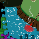 Moses and the red sea by Blue Indigo