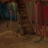 down to jito's hall of stalagmites by greg