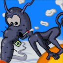 this guy made me draw him! by skinny