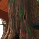 Waldschrat hiding behind a tree by robotriot