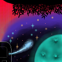 An Up-Side-Down Twilight Comet by Lagbert