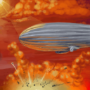 Airship bombing run by robotriot