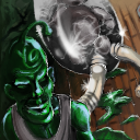 ugly green guy by yonadaan