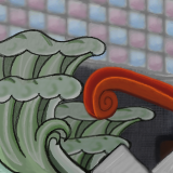 My first tile with my new wacom! =) Had to finish it without the tab on my bf's comp, though =P by nessahead