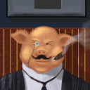 Greedy capitalist pig by robotriot