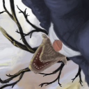 The newly-elected armadillo addresses the nation (seen from below). by robotriot