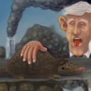 Revenge of the politician (the poor armadillo is paralyzed by the evil smoke) by robotriot