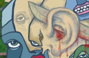 Guess it's time to go easy on the absinth when you start cutting off ears.... by stian__