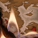 bullshafts treasuremap just in mind ... no better idea, so i made something more out of this idea - - used reallife-reference for the flames by Duracel