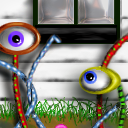 Attack of the One-Eyed Alien Burglars from the Backyard!!! by rackboy