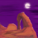 purple desert ..  by leftkeff