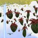 Flying, rotten and deformed strawberries? by Nalina