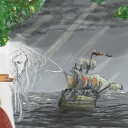 The Lady of the sea watches... by Mbackhouse