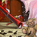 bedroom with mice and a dijeridoo by Duracel