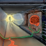 mr. hunchback is going to fix the brain leakage. by nokturnal