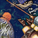 astronautilus, defending the monkeyplanet from spacepirates... by fidgit