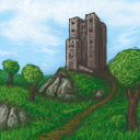 a castle (I think theyre going to be a lot of similar tiles on this quilt) by razghul