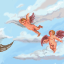 angels, inspired by Titian by dimeboy