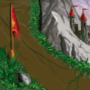 mountain castle by dimeboy