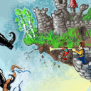 castle on a cliff. tadaah. by fidgit