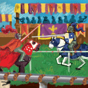 jousting by dimeboy