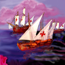 sailing into the sunset for a new world by sookeyjane