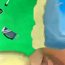 The cow ate: Some grass while livin' it up on the links at some beach resort. by gamma