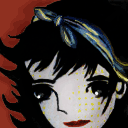 girl with a ribbon in her hair by dari