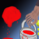 a splash on the wall by jwnight55