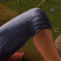 defeat and blend those mean "SNES'ed pixelated borders : do your sketch then apply a noise filter . by jito