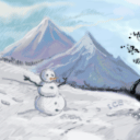 snowman by dimeboy