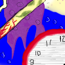 hmmzz.. Purple flame with bubbles, red clock.. by mr.zeno
