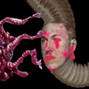 H.P. Lovecraft being tortured by one of his creations :)))) by VeeRaw