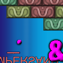 Wasn't sure were to go with the text, so I used elements of the letters to make "Ampersand Super Breakout!" by Tekhne