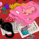 babies and kitties... just too sweet for words by sookeyjane