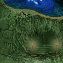 Cave in the forest by VictorSan