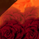 In case you are wondering, yes I painted the flowers, it's not a photo... by nickel