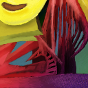 abstract color compo   , cool  tile's bridge sometimes by jito