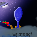 We Are Not Alone!!!!!!!!! (sortof blue...right?) by mr.zeno