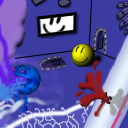 Mr. Blue Sphere saves his girlfriend from the evil fumes of death while blood spurts everywhere. by Fydo