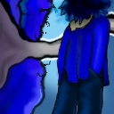 You'd be blue too with a nose like that by Kim