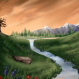 Mountain Stream by PixelFish